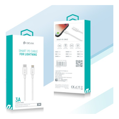 Smart Series PD  Cable For Lightning (PD  20W  3A)1M (White)