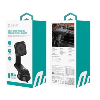 Smart Series Magnetic Wireless Vehicle Bracket (Black)