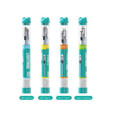 Cable Bubble Gracious Series Tube A To C Cable(1M,2A) (Black)