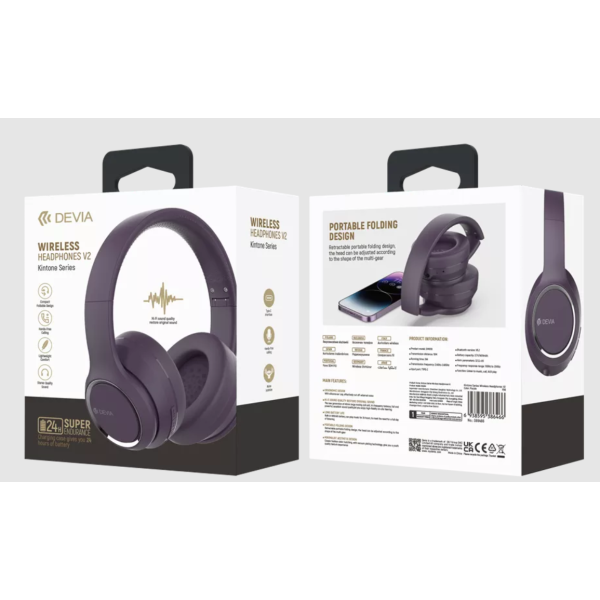 Kintone Series Wireless Headset V2 (Deep purple)
