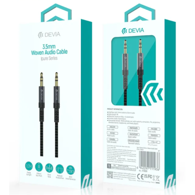 Ipure Series 3.5mm  Woven Audio Cable (Black)