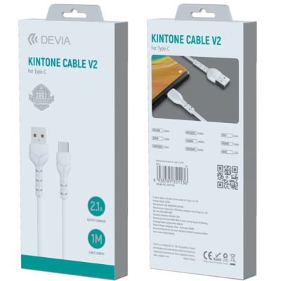 Kintone Series Cable For Type-C  (5V 2.1A, 1M)