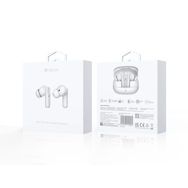 ANC TWS Pro 1 Wireless Earphone (White)