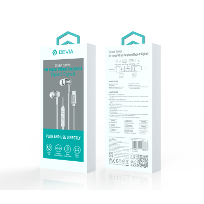 Smart Series M1 Metal Wired Earphone(Type-C Digital) Silver